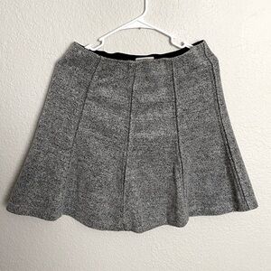 LOFT Heathered Gray Circle Skirt